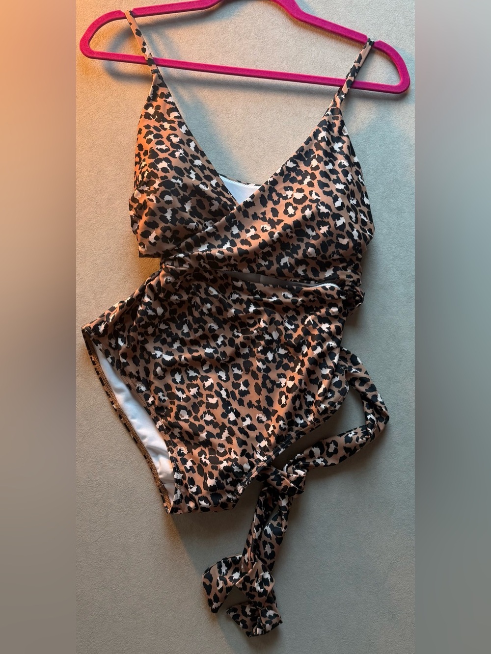 Upopby Leopard Print One-Piece Swimsuit